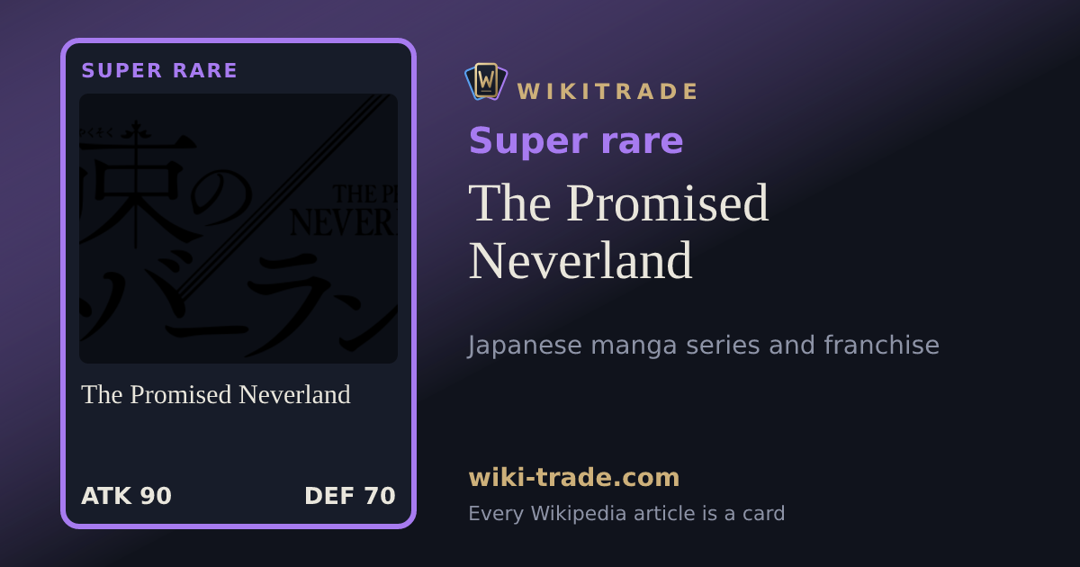 The Promised Neverland — Super rare card