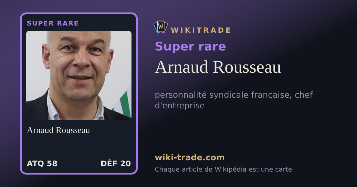 Arnaud Rousseau — carte Super rare