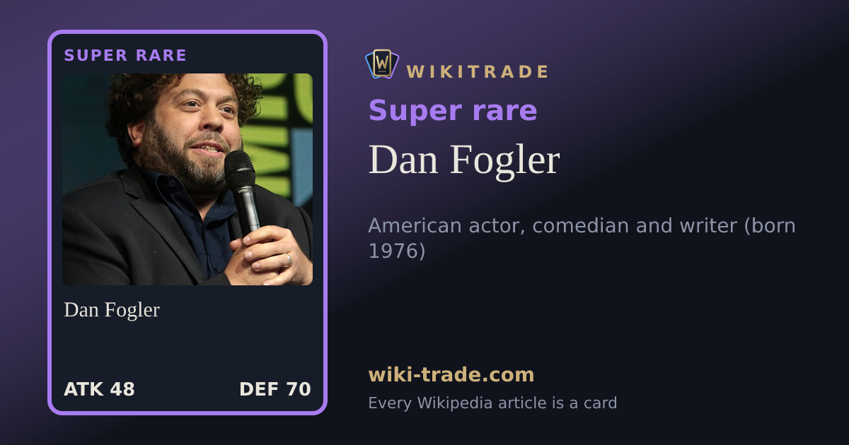 Dan Fogler — Super rare card