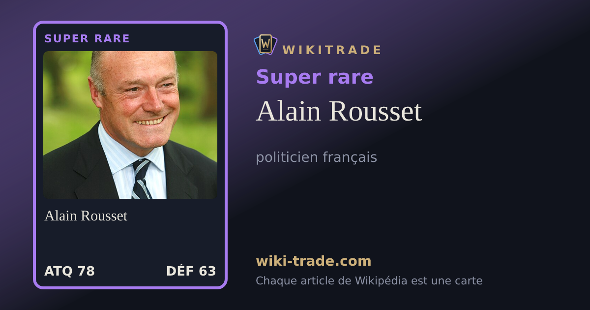Alain Rousset — carte Super rare