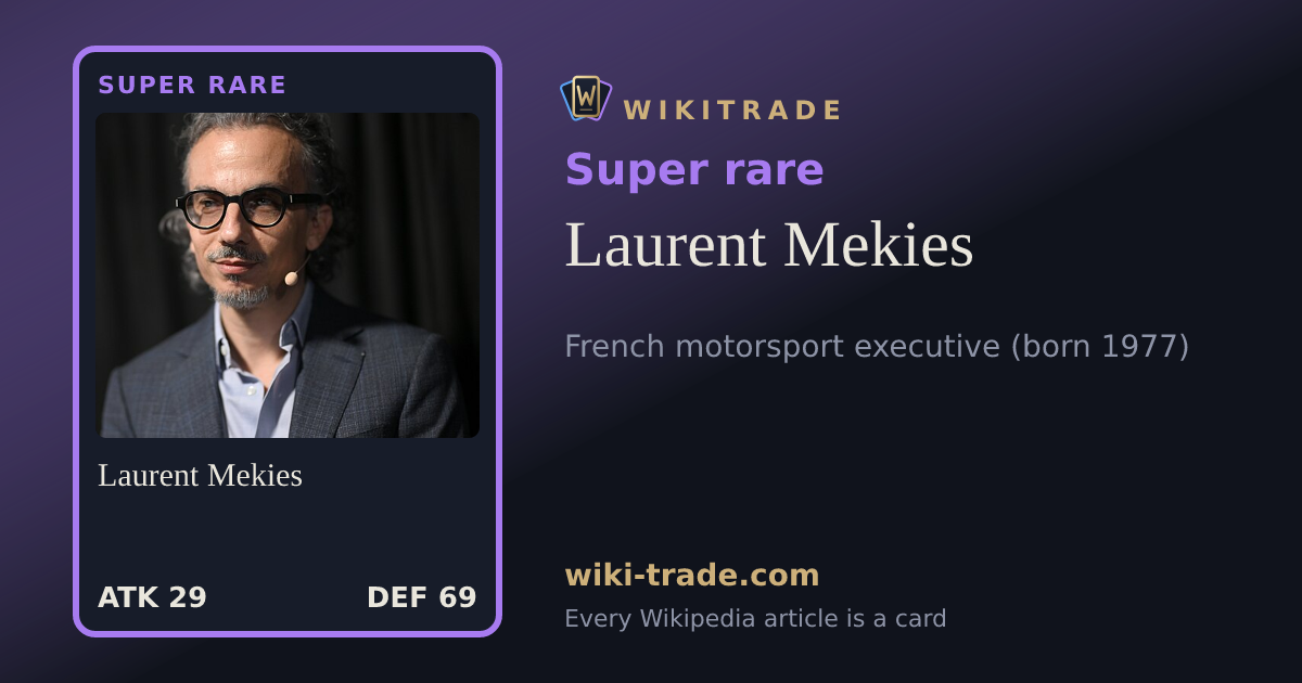 Laurent Mekies — Super rare card