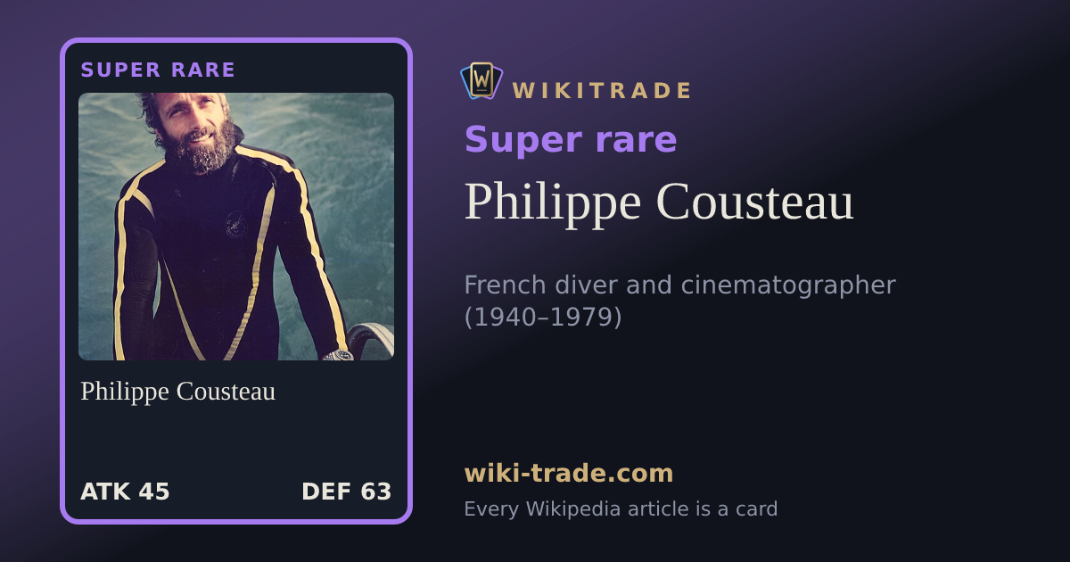 Philippe Cousteau — Super rare card