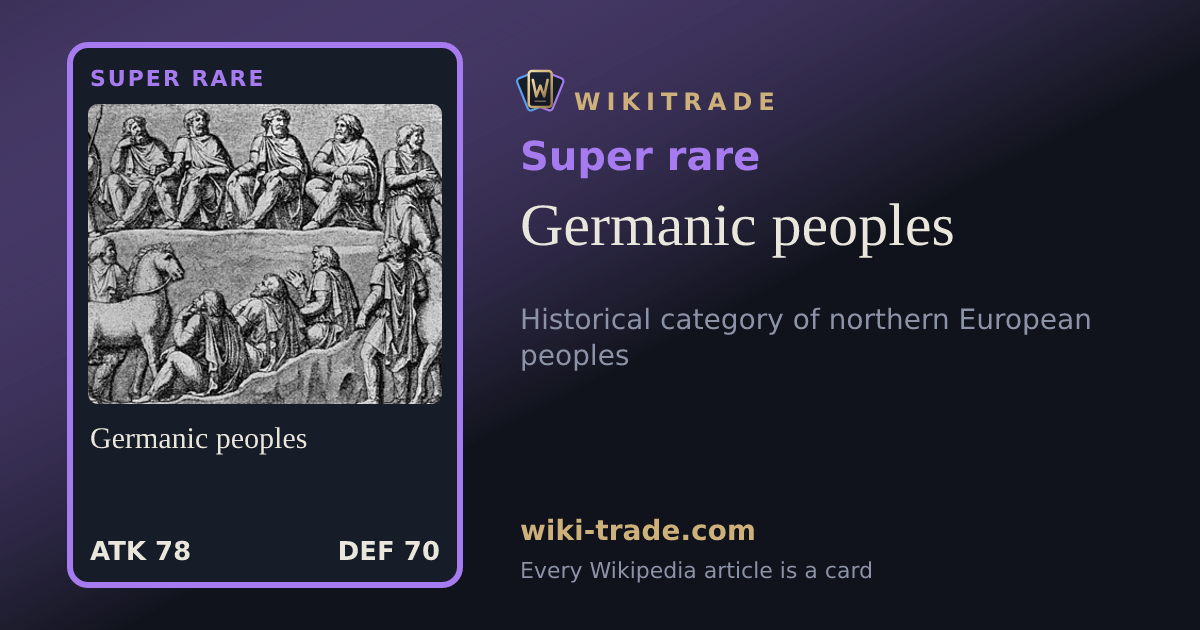 Germanic peoples — Super rare card