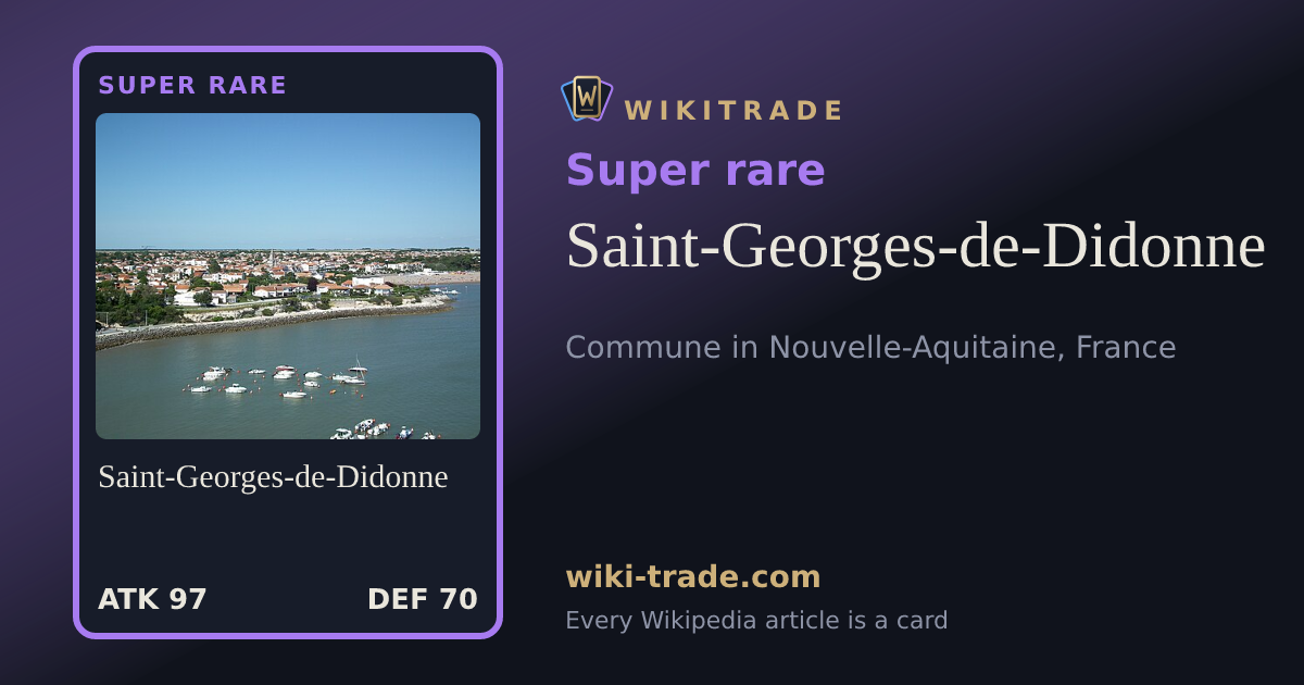 Saint-Georges-de-Didonne — Super rare card