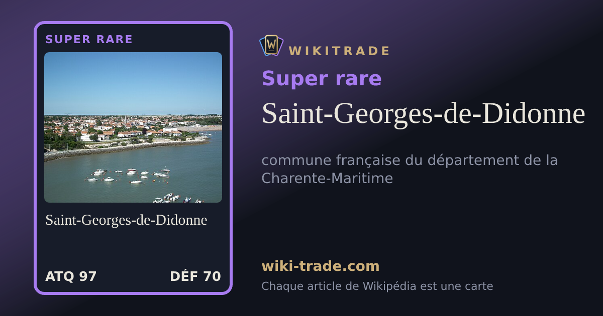 Saint-Georges-de-Didonne — carte Super rare