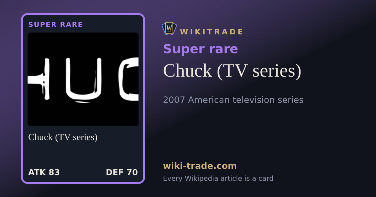 Chuck (TV series) — Super rare card