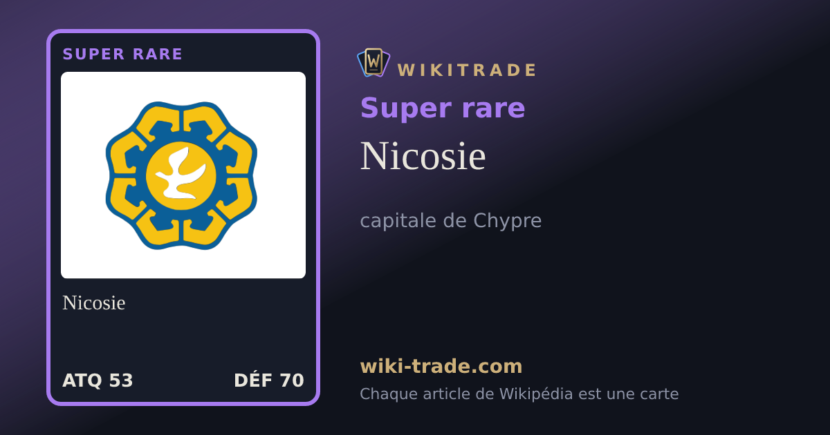 Nicosie — carte Super rare