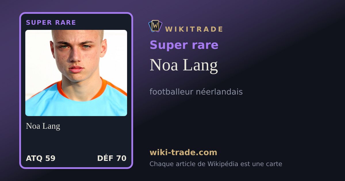 Noa Lang — carte Super rare