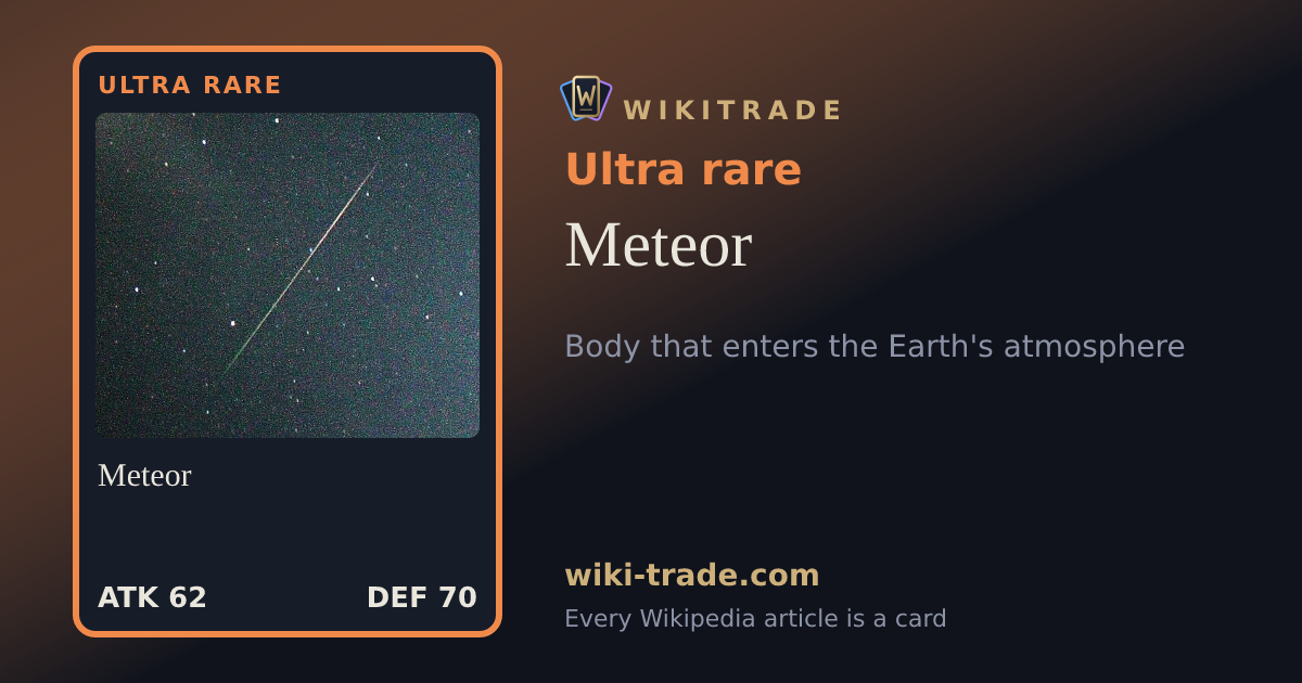 Meteor — Ultra rare card