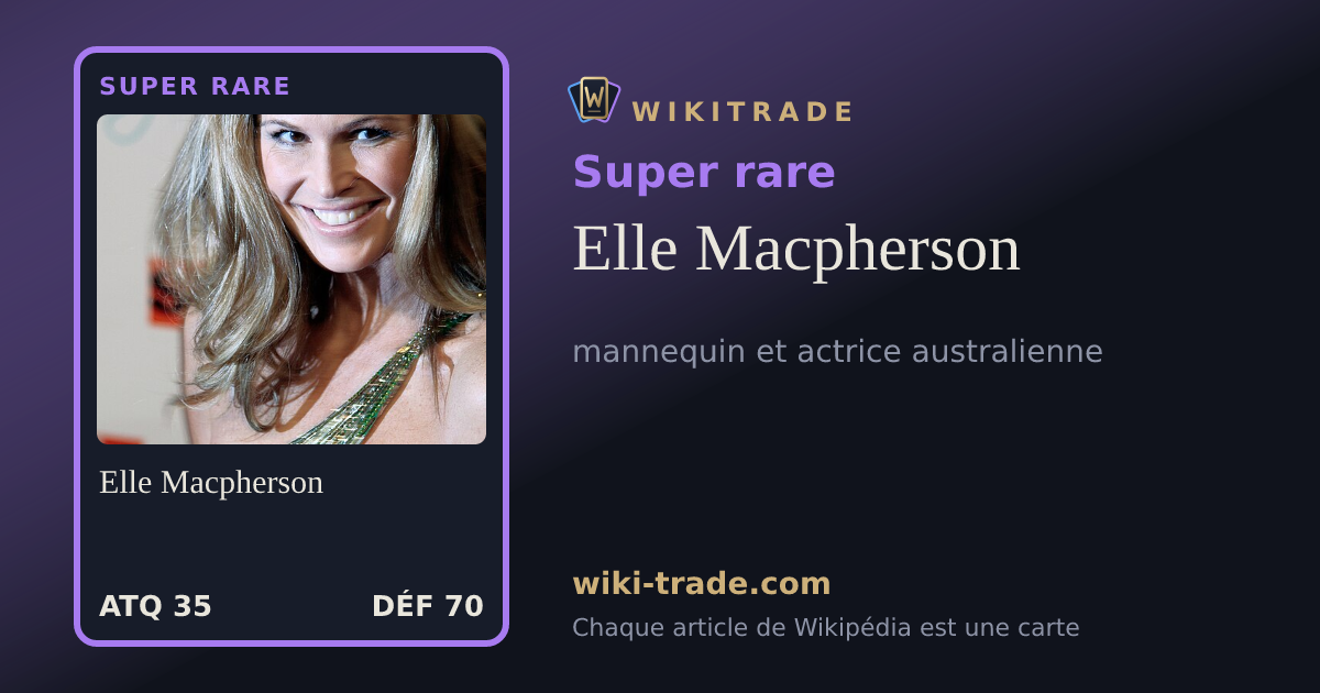 Elle Macpherson — carte Super rare