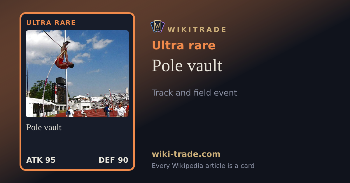 Pole vault — Ultra rare card