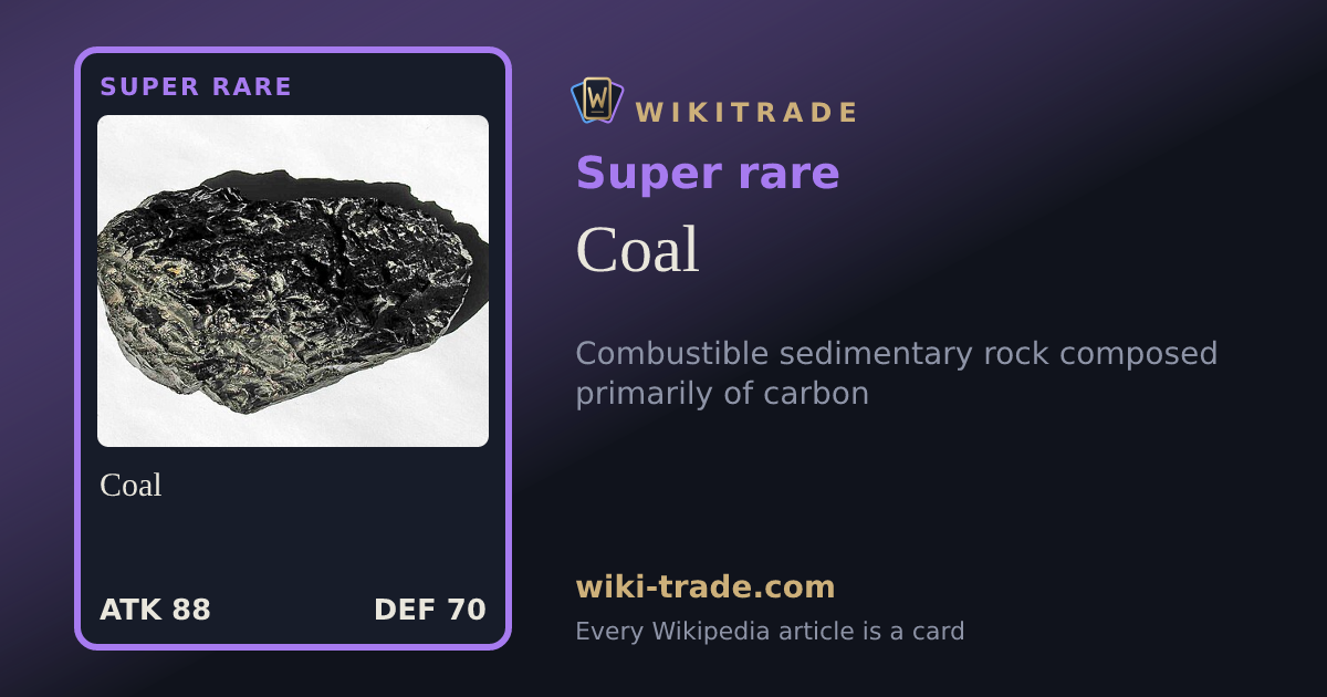 Coal — Super rare card