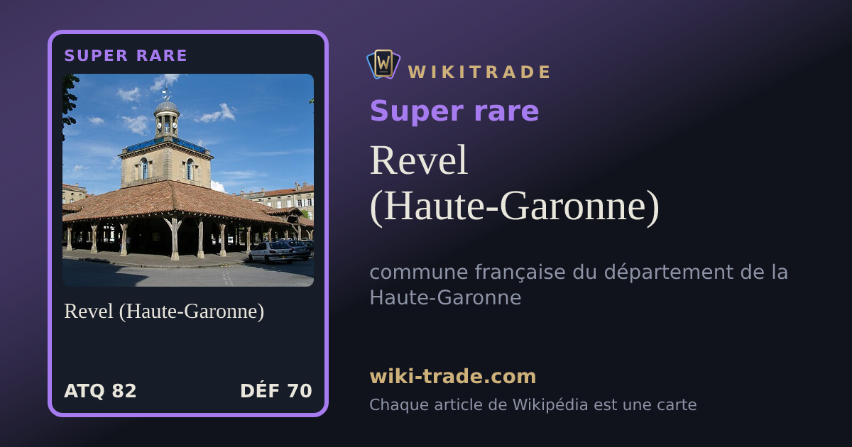 Revel (Haute-Garonne) — carte Super rare