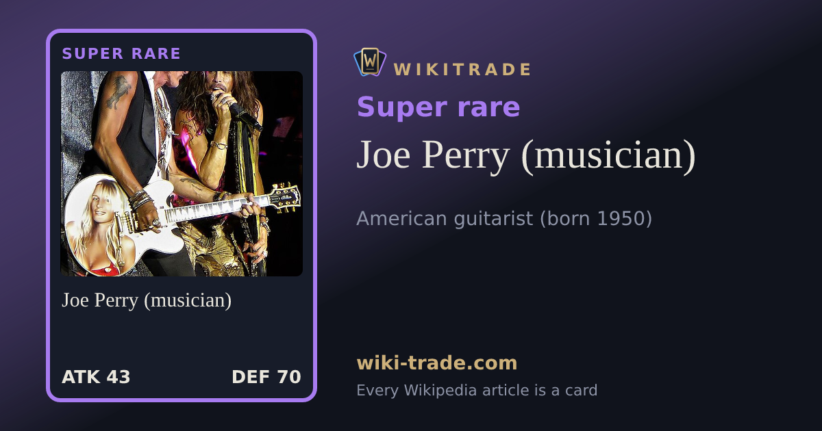 Joe Perry (musician) — Super rare card