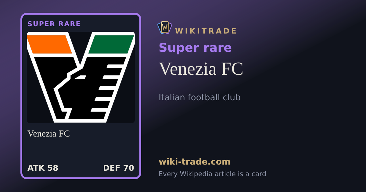 Venezia FC — Super rare card
