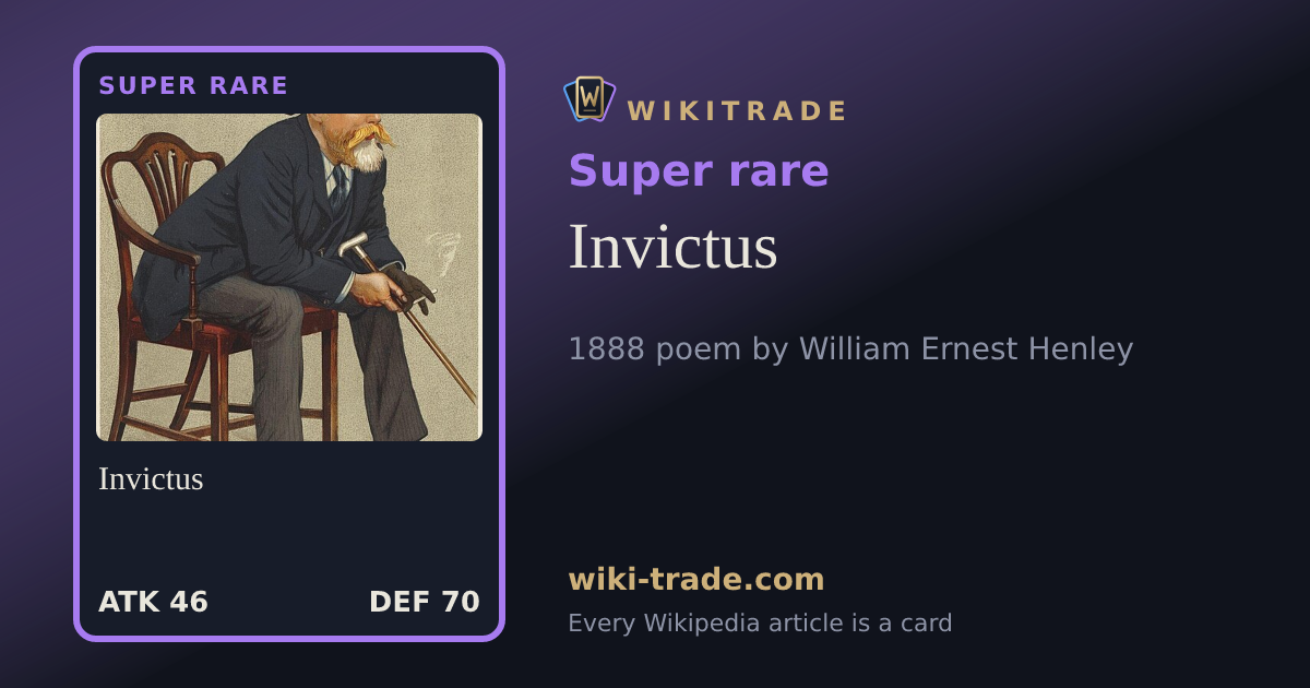 Invictus — Super rare card