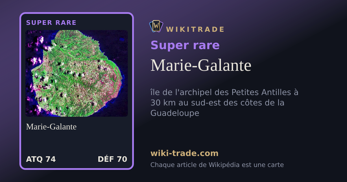 Marie-Galante — carte Super rare