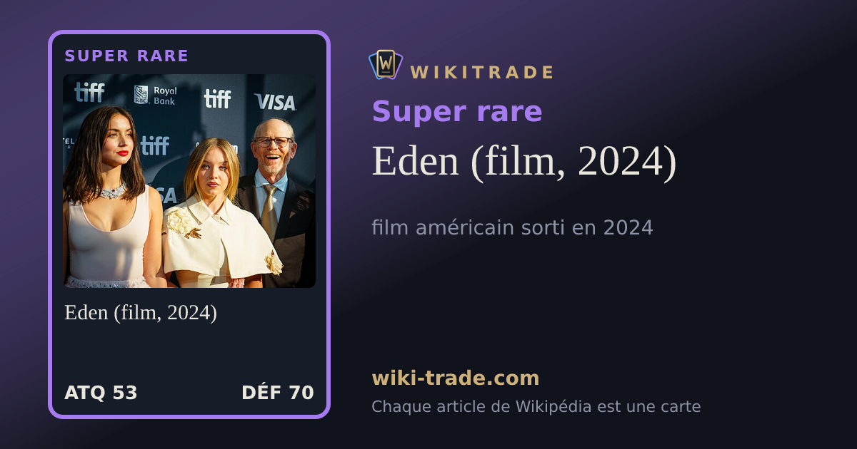 Eden (film, 2024) — carte Super rare