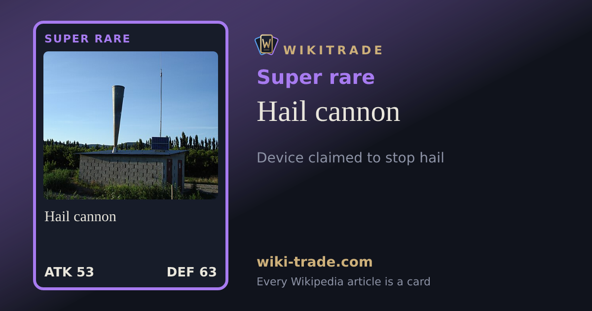 Hail cannon — Super rare card