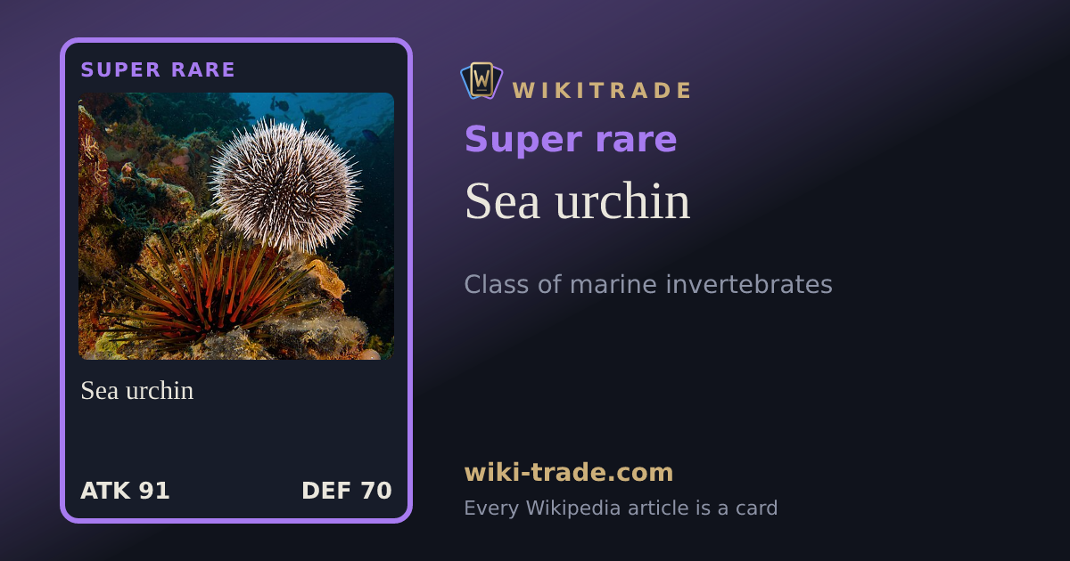 Sea urchin — Super rare card