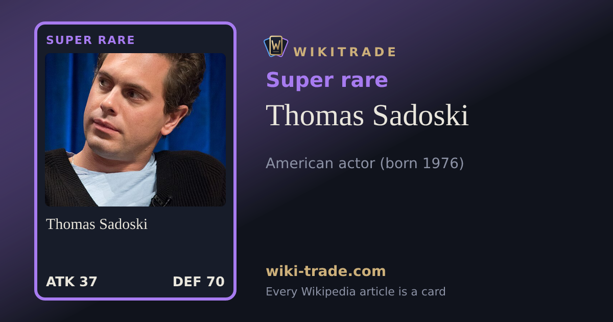 Thomas Sadoski — Super rare card
