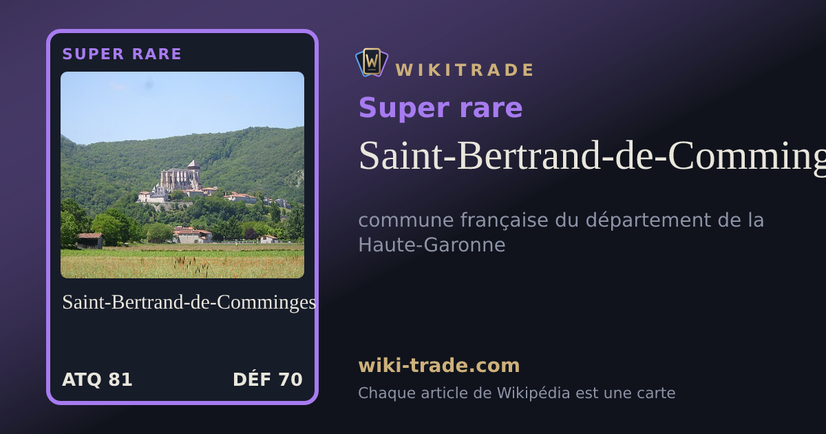 Saint-Bertrand-de-Comminges — carte Super rare