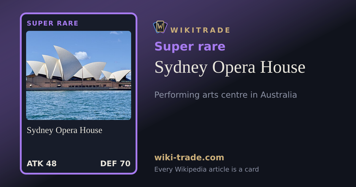 Sydney Opera House — Super rare card