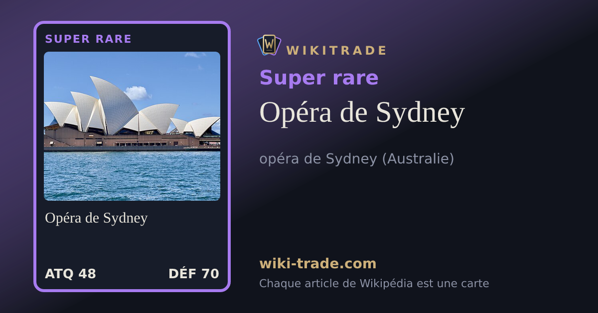 Opéra de Sydney — carte Super rare