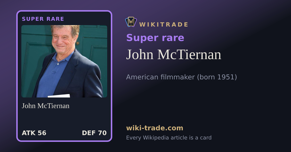 John McTiernan — Super rare card