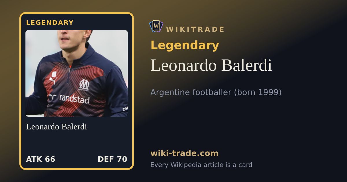 Leonardo Balerdi — Legendary card