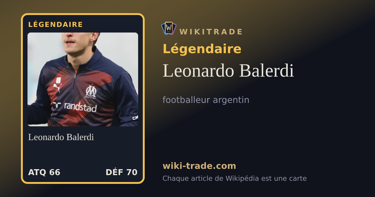 Leonardo Balerdi — carte Légendaire