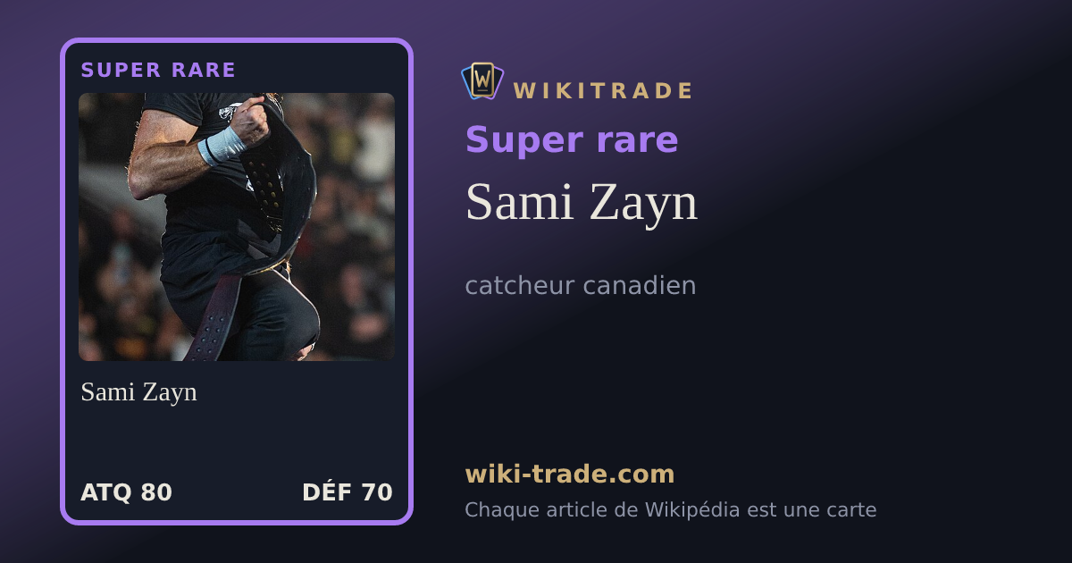Sami Zayn — carte Super rare