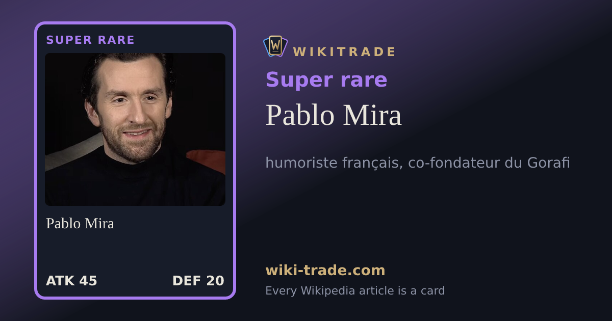 Pablo Mira — Super rare card