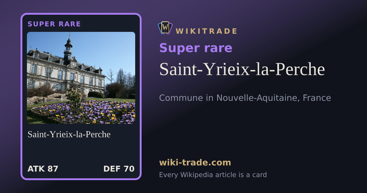 Saint-Yrieix-la-Perche — Super rare card