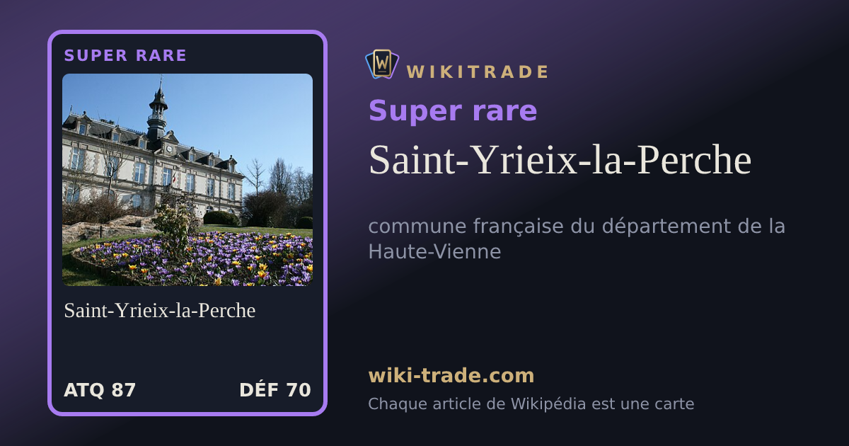 Saint-Yrieix-la-Perche — carte Super rare