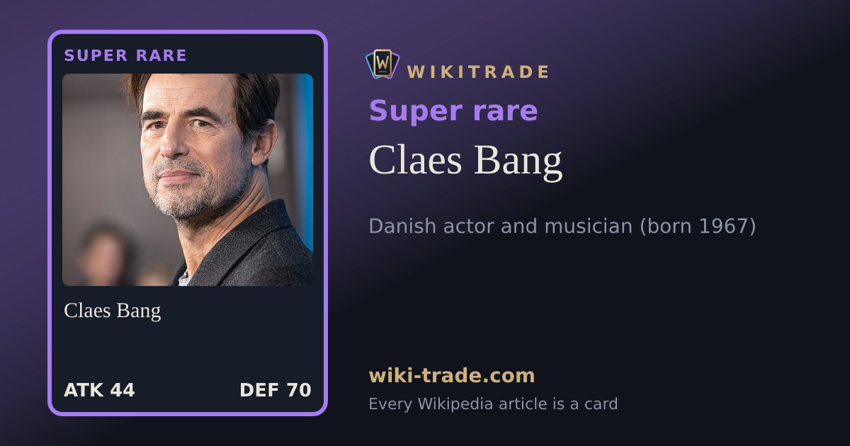 Claes Bang — Super rare card