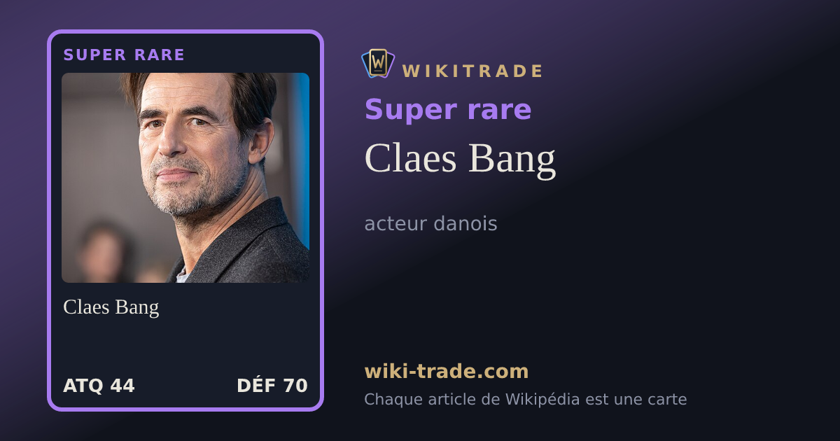 Claes Bang — carte Super rare