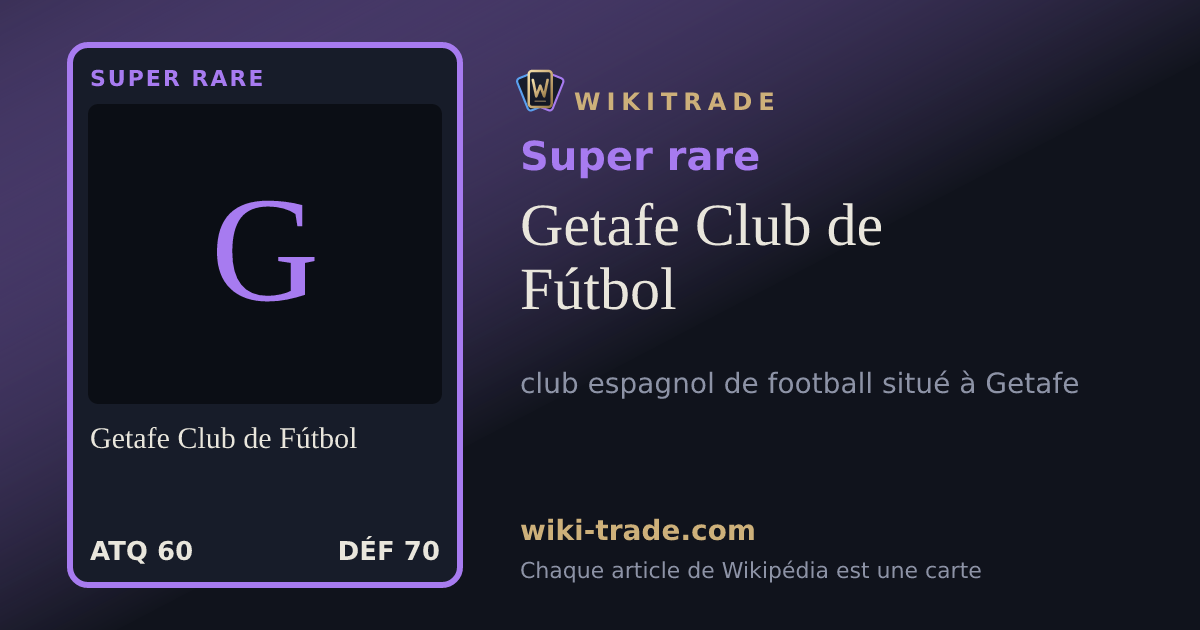 Getafe Club de Fútbol — carte Super rare