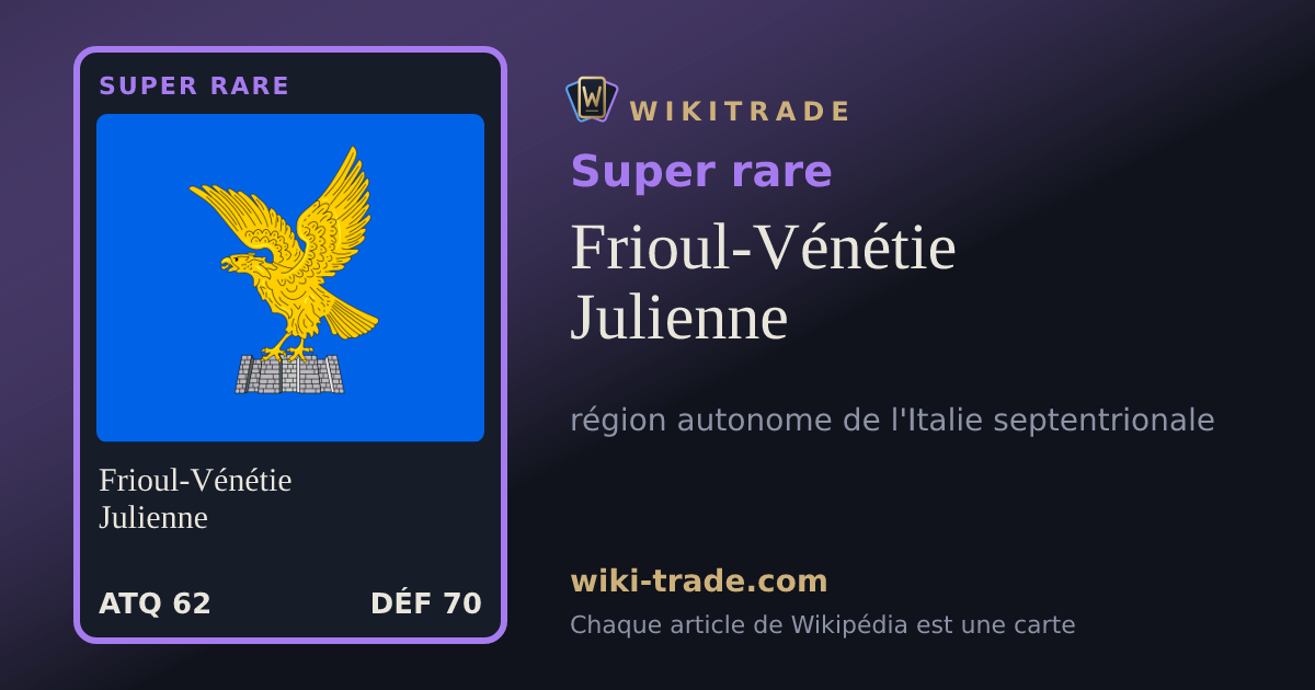 Frioul-Vénétie Julienne — carte Super rare
