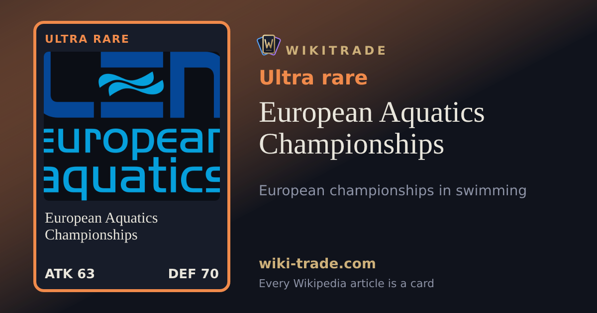 European Aquatics Championships — Ultra rare card