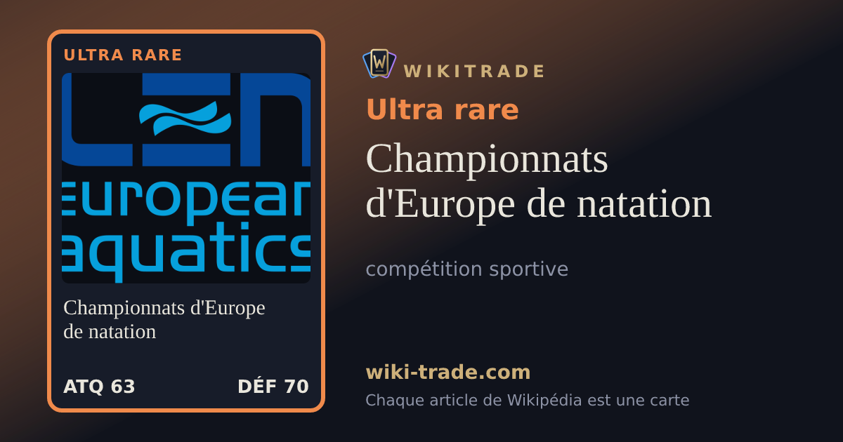 Championnats d'Europe de natation — carte Ultra rare