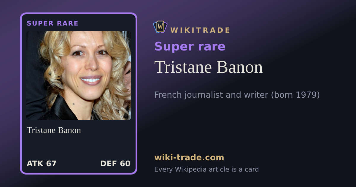 Tristane Banon — Super rare card