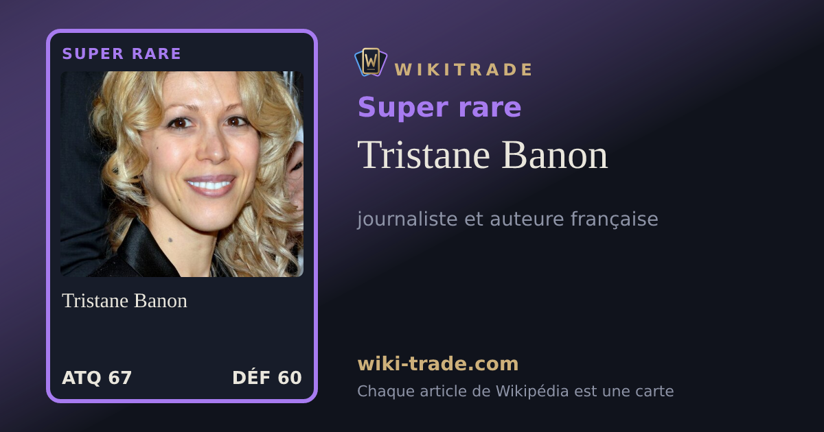 Tristane Banon — carte Super rare
