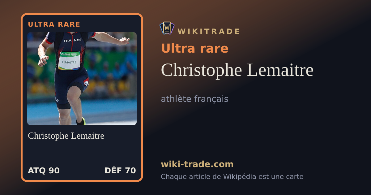 Christophe Lemaitre — carte Ultra rare