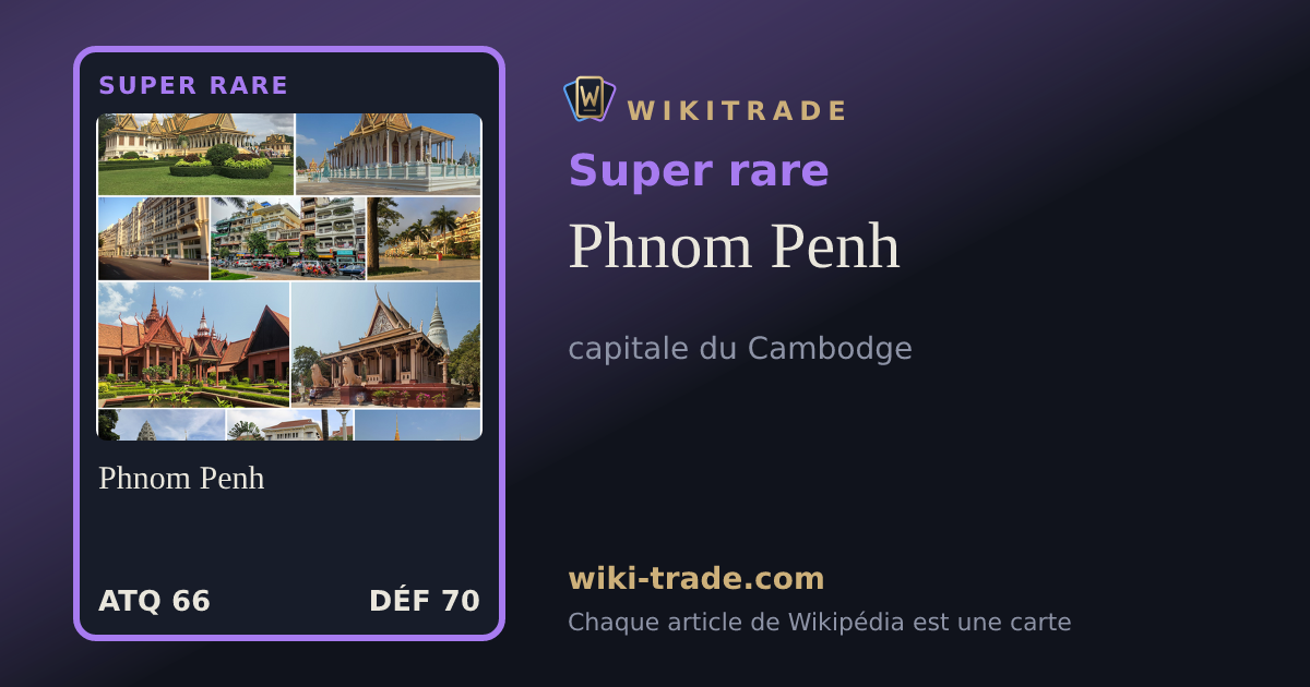 Phnom Penh — carte Super rare