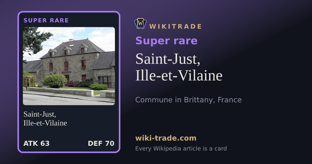 Saint-Just, Ille-et-Vilaine — Super rare card