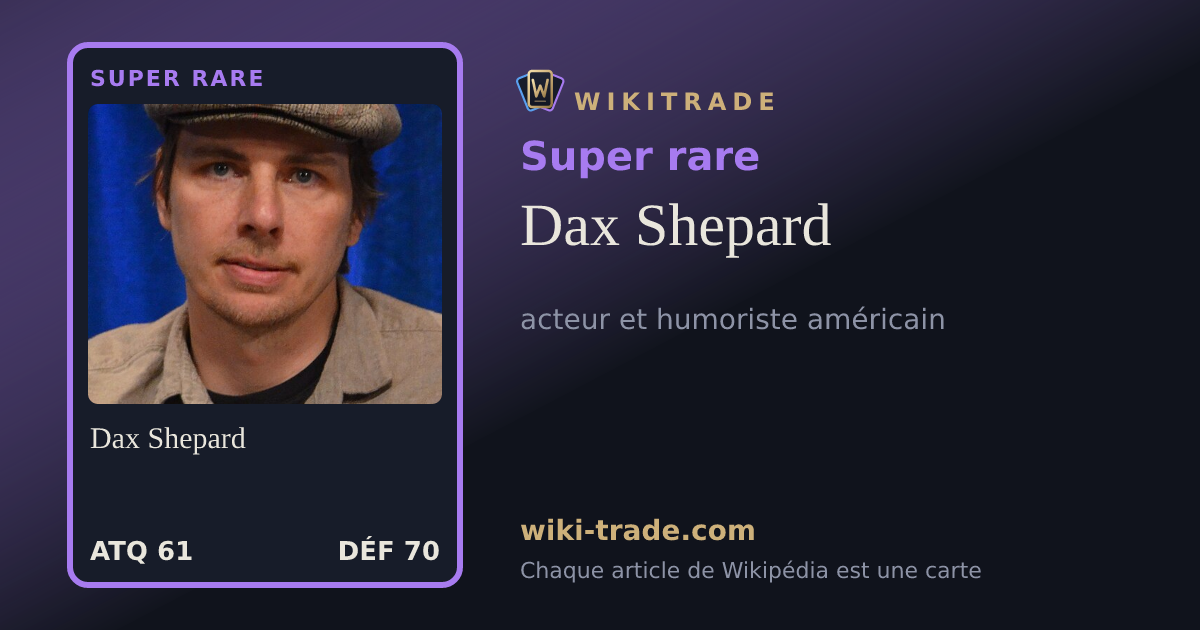 Dax Shepard — carte Super rare