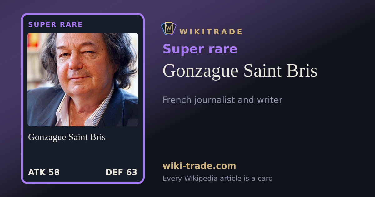 Gonzague Saint Bris — Super rare card