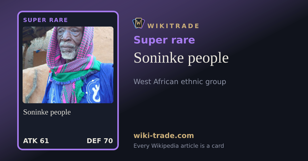 Soninke people — Super rare card