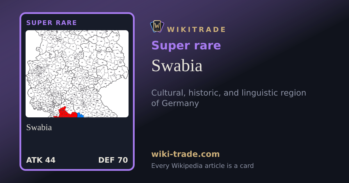 Swabia — Super rare card